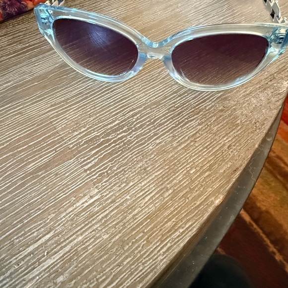 Brighton Clear and light blue Sunglasses with floral case - Picture 2 of 10